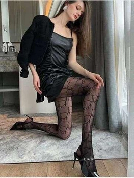 Жіночі колготки в сіточку Sexy One Size Чорний (10223)