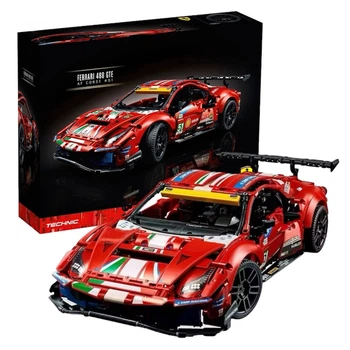 Конструктор Ferrari 488 GTE AF Corse 51 червона перегонова машина 42125 Технік 1:8