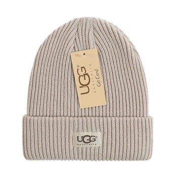 Женская шапка с логотипом UGG Australia Бежевый
