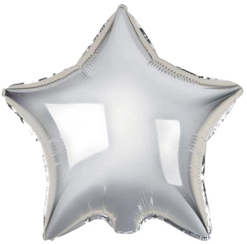 Balon foliowy GoDan Gwiazda srebrna (5906639413301)