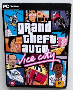 Grand Theft Auto Vice City + картонный футляр, английская версия - диск для PC, Б/У