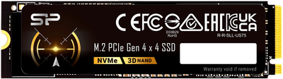 Dysk SSD Silicon Power US75 4TB M.2 NVMe PCIe 4x4 3D NAND (TLC) (SP04KGBP44US7505)