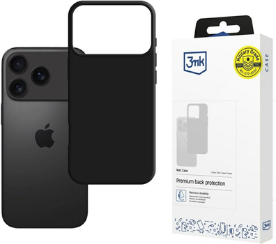 Etui plecki 3MK Matt Case do Apple iPhone 17 Pro Black (5903108664967)