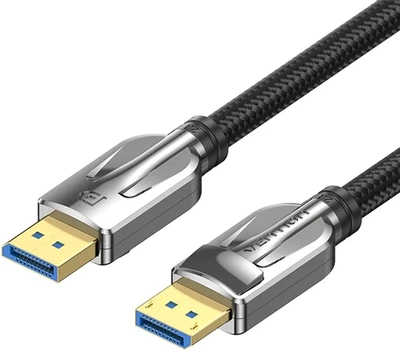 Кабель Vention DisplayPort v2.1 3 м Black, 16K 30Hz, 8K 240 Hz, 4K 240Hz, 2K 240+Hz, 1080P 240+Hz (HGABI)