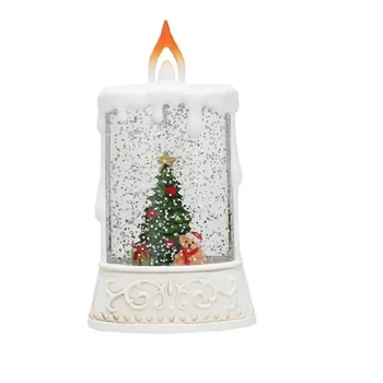 Ночник новогодний XMAS Свеча LED-подсветка/эффект снегопада (MX-00008992)