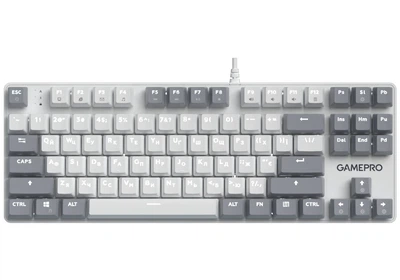 Ігрова клавіатура механічна GamePro MK-110-W USB Hot-Swap Outemu Red Switch White-Gray