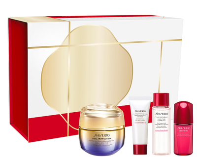 Zestaw kremów Shiseido Vital Perfection Uplifting & Firming Cream 50 ml + Pianka oczyszczająca 15 ml + Lotion równoważący 30 ml + Serum 10 ml (3423222135997)