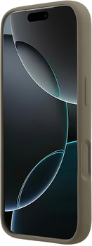 Панель Guess Silicone Big 4G Script для Apple iPhone 17 Pro Max Bronze (3666339522421)