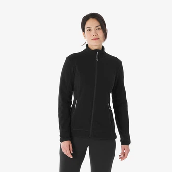 QUECHUA Флісова кофта жіноча MH120 для гірського туризму чорна XL