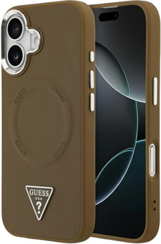 Панель Guess Triangle Logo MagSafe для Apple iPhone 17 Brown (3666339515515)