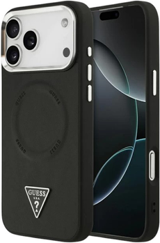 Панель Guess Triangle Logo MagSafe для Apple iPhone 17 Pro Black (3666339515218)