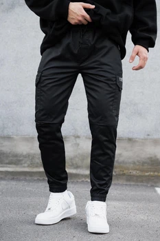 Чоловічі Бавовнянні Штани Карго Without Reflective 2026 L Black