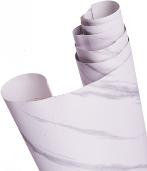 Самоклеюча плівка Ikonka 1.22 x 50 м Білий мармур (5903039728219)