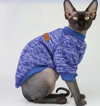 Спортивная кофта для котов (кошек) Classic M Синий
