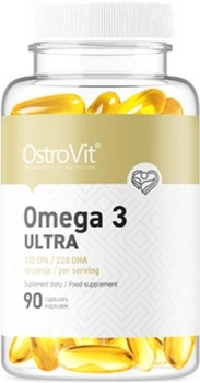 Витаминно-минеральный комплекс OstroVit Omega 3 Ultra 90 капсул (5902232619041)
