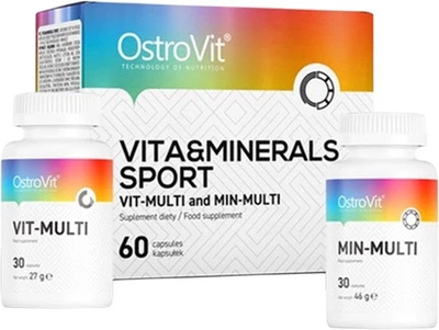 Витаминно-минеральный комплекс OstroVit VITA&MINERALS Sport 60 таблеток (5903246228212)