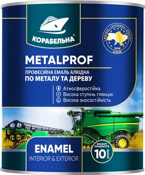 Эмаль алкидная Корабельная ПФ-133 Metalprof Enamel 2.5 л Серая (4823093910546)