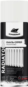 Эмаль-спрей акриловая Корабельная Radiators 0,4 л Белый глянцевый (4823093912700)