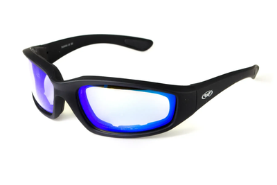 Окуляри захисні фотохромні Global Vision KickBack Photochromic Anti Fog, сині
