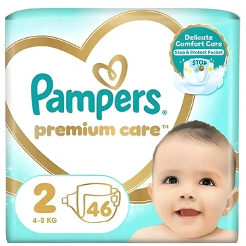 Подгузники Pampers Premium Care Размер 2 (4–8 кг) 46 шт