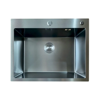 Кухонна мийка Mixxus MH6050 Micro Decor Black 3.0/0.8 мм чорна інтегрована з нержавіючої сталі (MI8223)