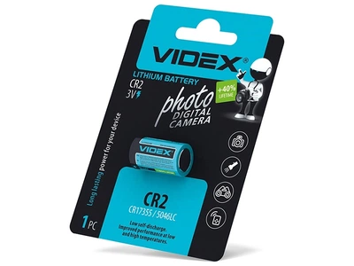 Батарейка літієва Videx CR2 blister card 1 шт