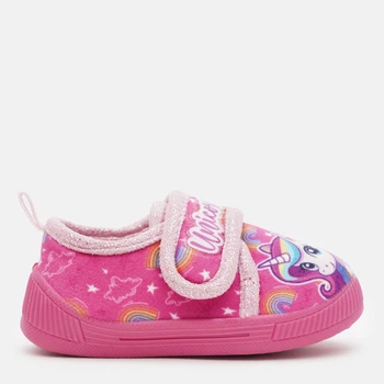 Детские теплые текстильные тапочки для девочки Disney Unicorn S8010164T_0025 22 Фуксия (4894980449999)