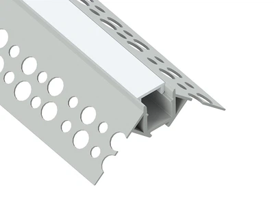 Профиль алюминиевый анодированный LEDUA АЛ-21-2 + рассеиватель для LED ленты для гипсокартона под штукатурку наружный угловой 3 м