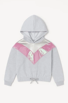 Худі з капюшоном для дівчинки Matalan 122 розмір сіра 4322233