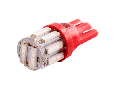 Світлодіодна автолампа T10 W5W 12В SMD7020-10led червоний
