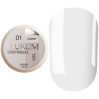 Універсальний твердий гель LUKUM Universal Gel №01 Charm 30 мл