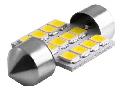 Світлодіодна автолампа C5W SV8.5 12В 31мм SMD3528-12led білий