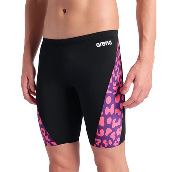 Плавки джамери Arena Men's Escape Swim Jammer - Black-Fuchsia Multi (Розмір USA: 32)