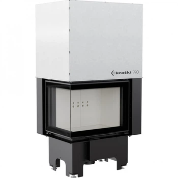 Каминная топка Kratki VN 610/430 BS 9,0 кВт, левая - гильотина