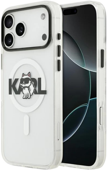 Etui Karl Lagerfeld IML Choupette Sketch Logo do Apple iPhone 17 Transparent (3666339504670)