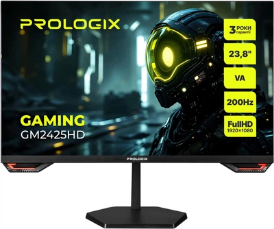 Монітор 23.8" Prologix Gaming GM2425HD VA Black 200Hz