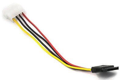 Кабель питания PowerPlant - Molex to SATA Power 0.15 м
