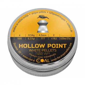 Кульки Coal Hollow Point 4,5 мм 500 шт/уп (500WPH45) (279458)