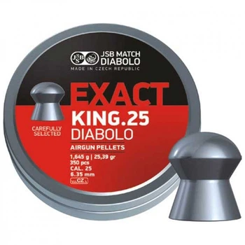 Пульки JSB Exact King 6,35 мм 1,645 г 150 шт/уп (546298-150) (279827)