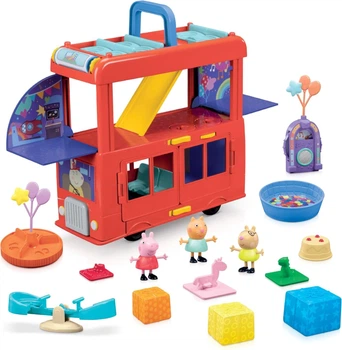 Игровой набор Автобус для вечеринки Свинки Пеппы 2 в 1 Peppa's Pig Party Bus Playset (F8881)