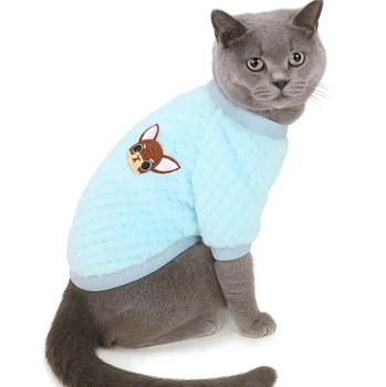 Флисовая кофта для котов (кошек) Bubble 2XL Голубой