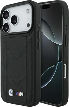 Панель BMW M Quilted Logo MagSafe для Apple iPhone 17 Pro Black (BMW001056)