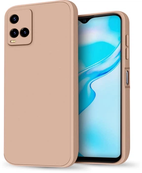 Силиконовый чехол HardCorner Vivo Y21 (с микрофиброй) Powdery (34823-0C)