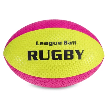 М'яч для регбі RUGBY Liga ball (PU, р-р 9in, Жовто-червоний) (RG-0391_Жовто-червоний)