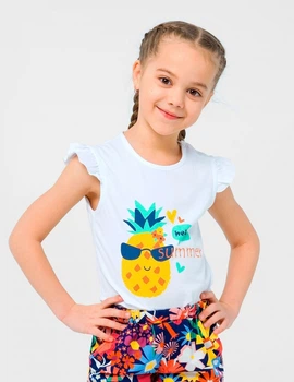 Майка для девочки SMIL 110654-1 Белый р.74
