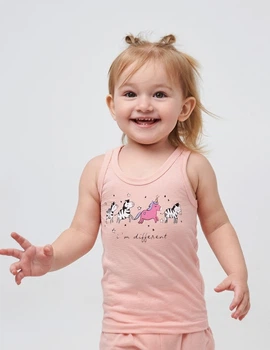 Майка унисекс SMIL 110764 Розовый персик р.86