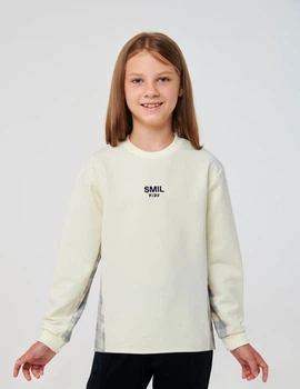 Свитшот для девочки SMIL 116585 Кремовый р.122