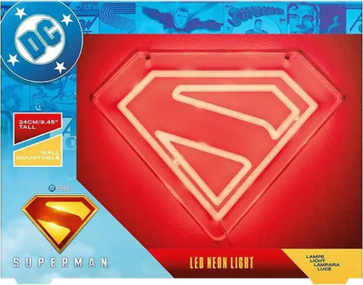 Нічник Paladone DC Superman logo LED неоновий (5056577754476)