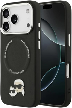 Etui Karl Lagerfeld Karl & Choupette Pin MagSafe do Apple iPhone 17 Pro Max Black (3666339495008)