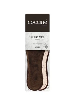 Устілки зимові Coccine Merino Wool з натуральної вовни мериноса, теплі, анатомічні, коричневі. Розмір 39